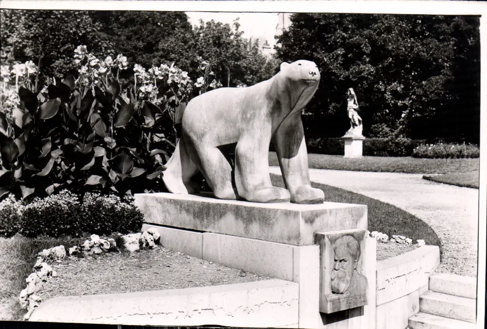 Darcy-Garten, « Der Bär » von Pompon — Dijon (Côte-d'Or) — Edition E. PROTET, 15, rue du Parlement, Dole - Vorderseite