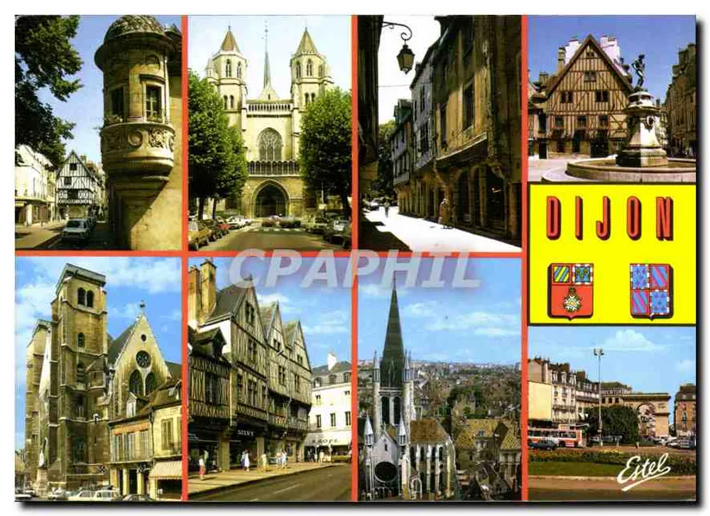 Dijon — vista panorâmica — Étél, n° 802 - Frente