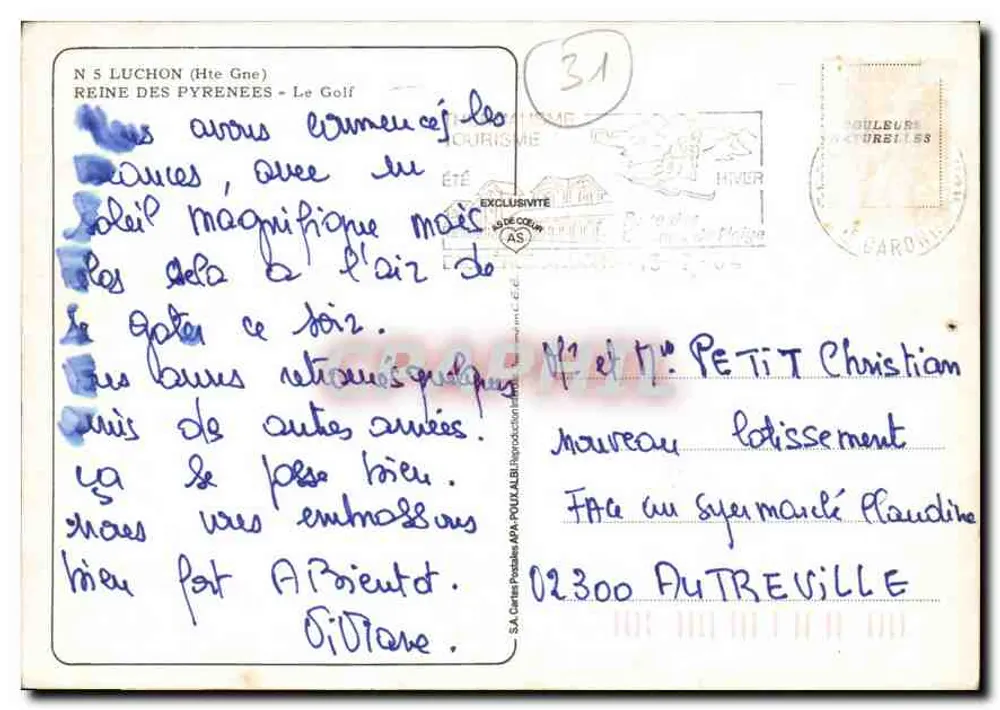 Luchon (Haute-Garonne) — Der Golf — S.A. Tourisme - Rückseite