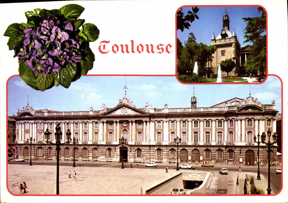 Toulouse — Place du Capitole und der Donjon — Éditions d'Art Larrey - Vorderseite