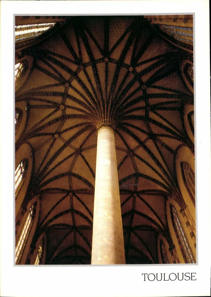 Innenansicht der Kirche der Jakobiner — Toulouse — Éditions et Impressions Combier / Macon - Vorderseite