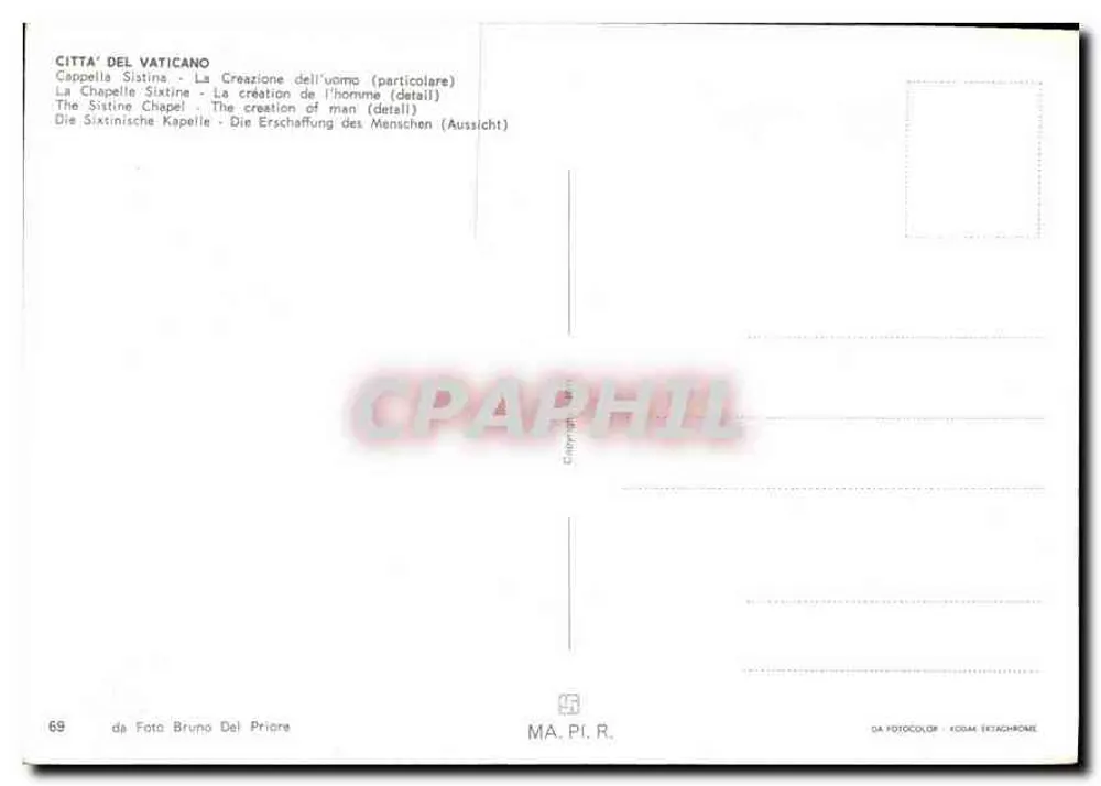 A Criação do homem — detalhe — DA FOTO BRUNO DEL PRIORE, n°69 - Verso
