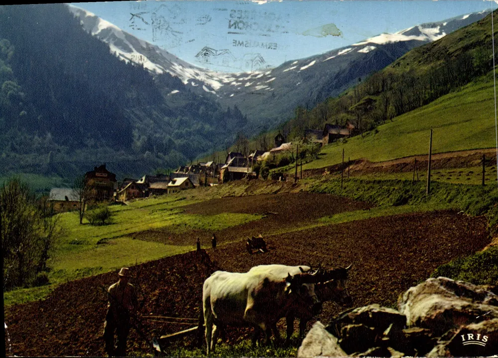 Bagnères-de-Luchon — Aussicht auf die Tal der Oueil — MéniChrome Editions n°31 - Vorderseite