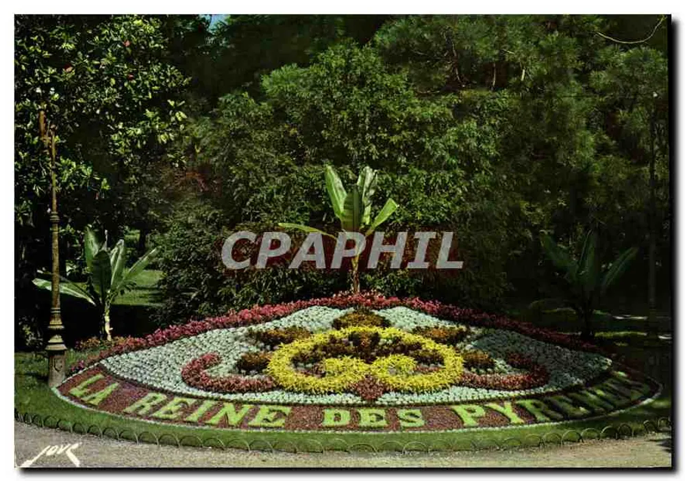 A Rainha dos Pirineus — parterre florido no Parque do Casino — editor Luchon - Frente
