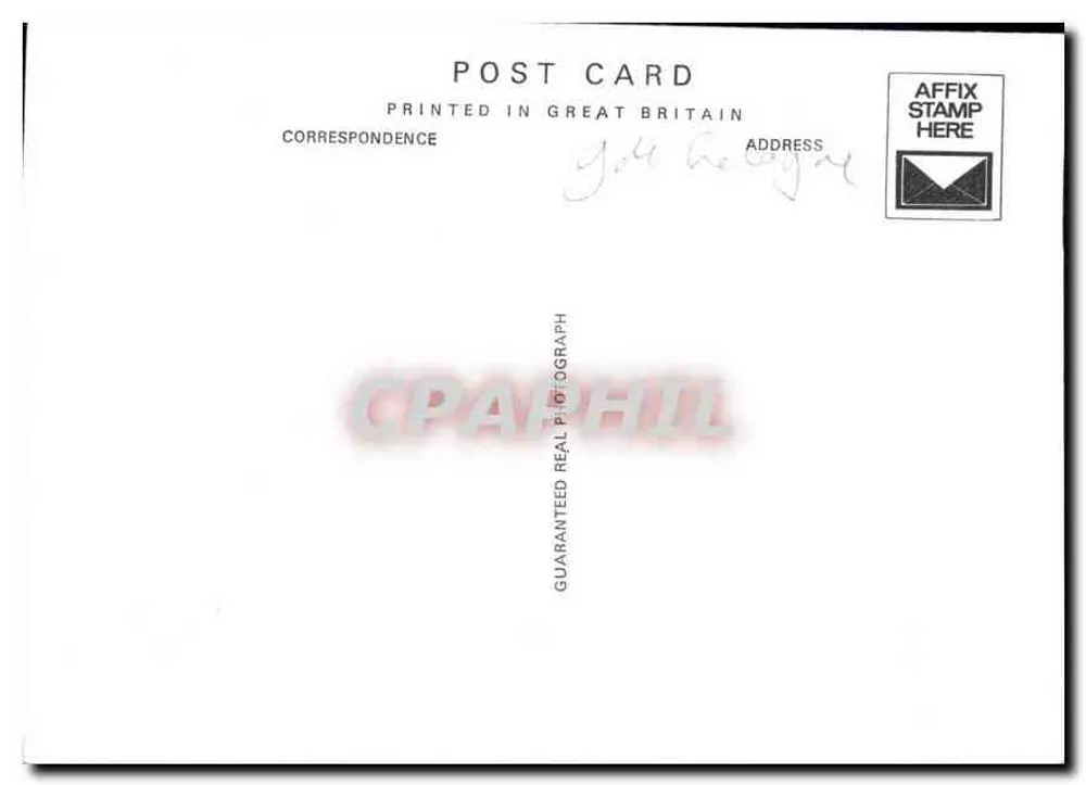 San Bartolomé el Grande, la nave, vista hacia el este — fundada en 1123 — tarjeta postal - Reverso