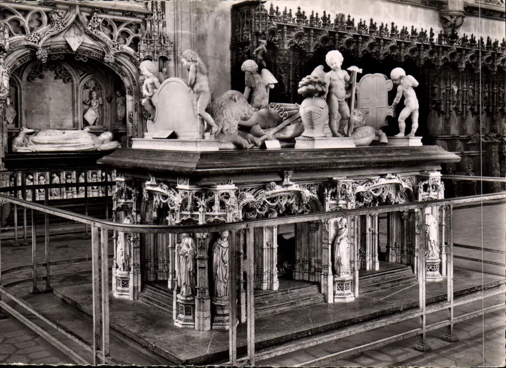 Bourg (Ain) — Kirche von Brou — Das Grab von Philibert Le Beau — Moderne Drucke - Vorderseite