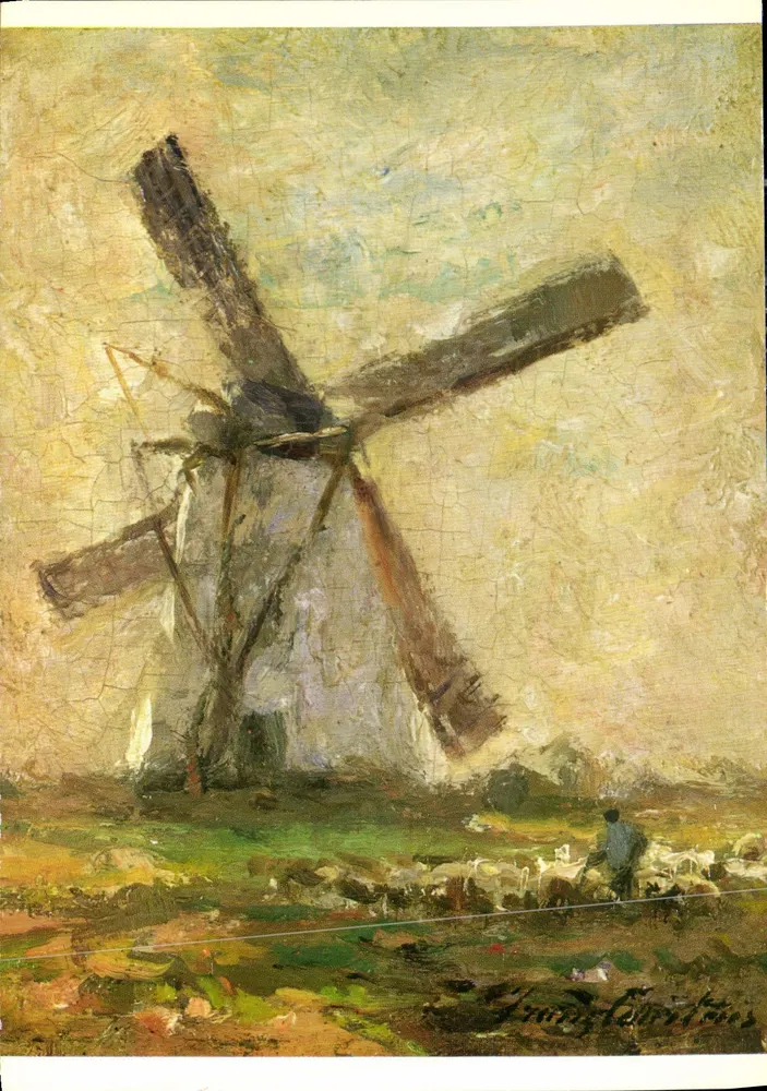 Mühle — Malerei von Franz Courtens — Verlag Lacontini - Vorderseite