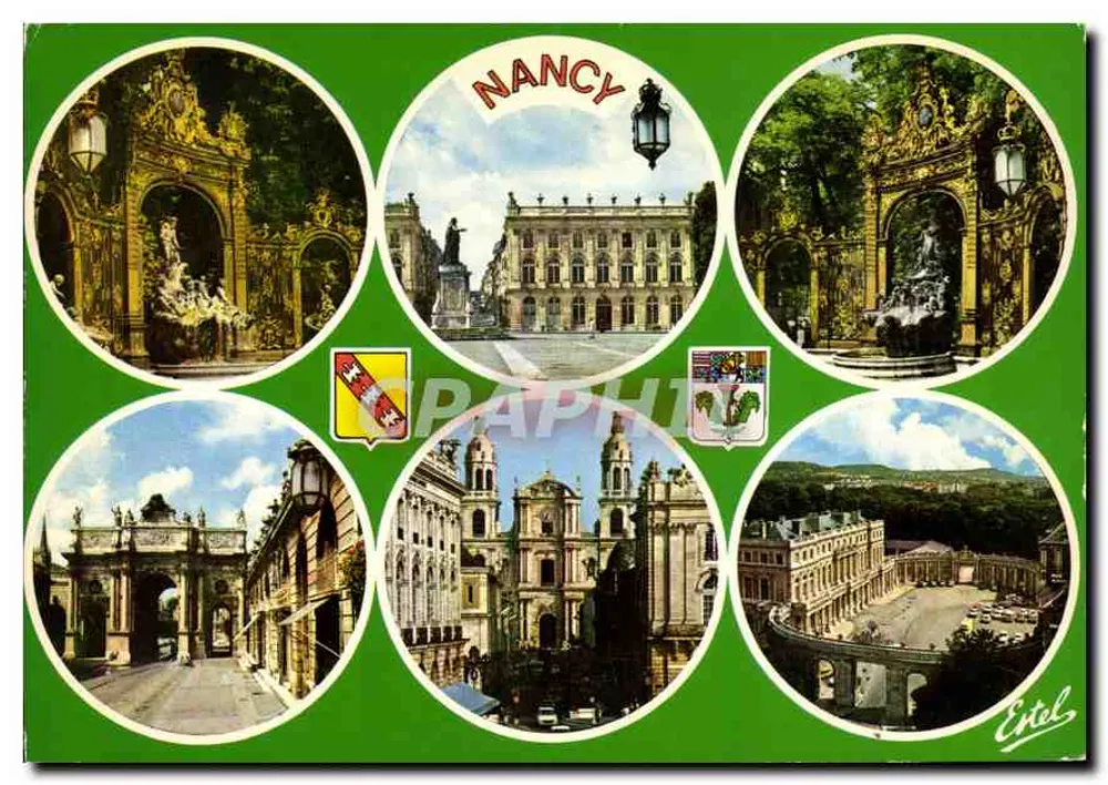 Nancy — sechs emblematische Ansichten — Étel - Vorderseite