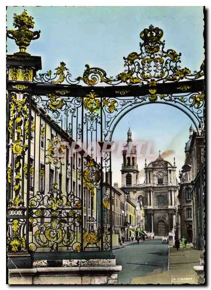 A Catedral vista da Praça Stanislas — Nancy — Edição « La Cigogne » - Frente