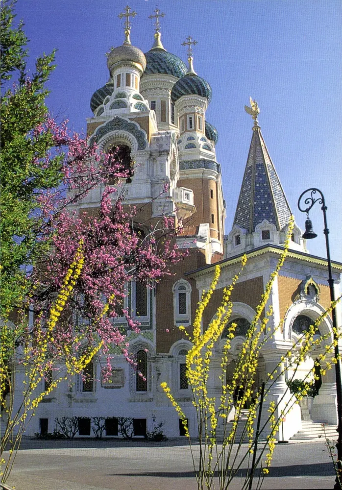 Catedral Ortodoxa Russa de Nice — 1912 — arquiteto M. Preobrajensky — Foto Richard Wacongne — Ref. 23 - Frente