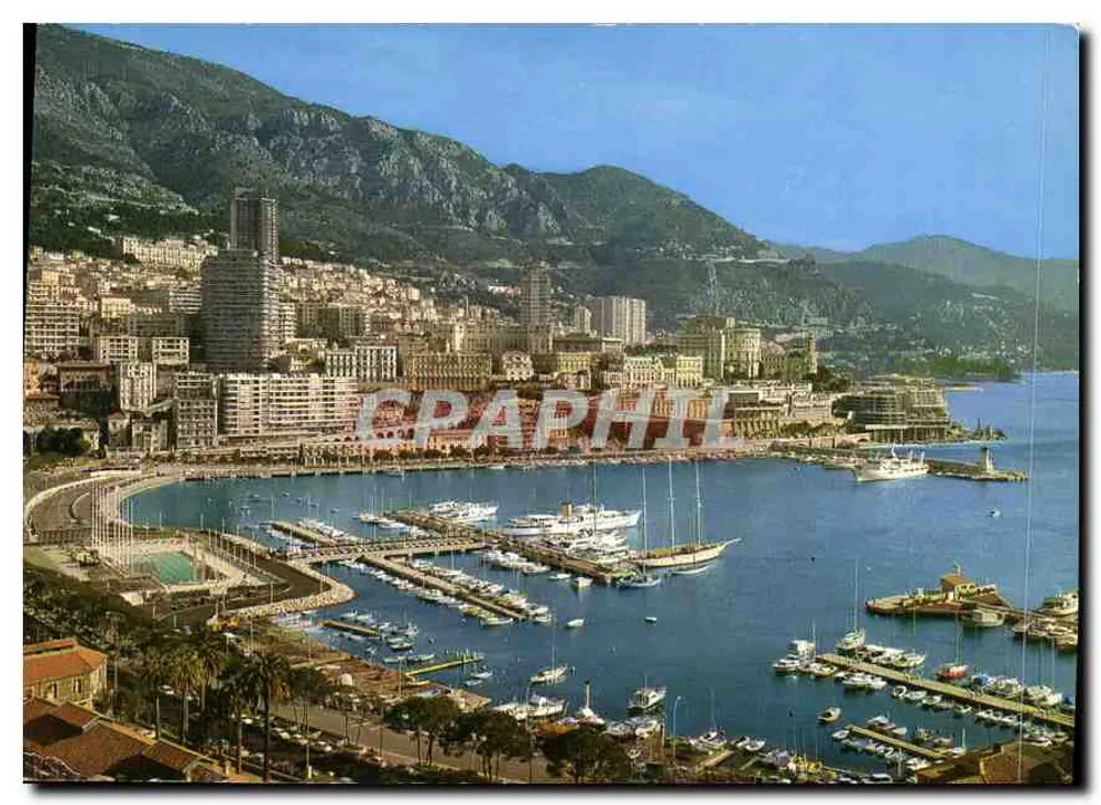 Der Hafen – Das Schwimmbad und Monte-Carlo — Éditions Molipor - Vorderseite