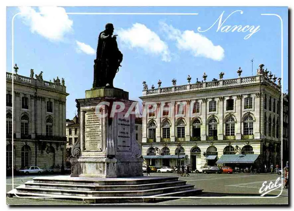 Nancy — Stanislas-Platz und Statue von Stanislas Leszczynski — Verlag Estel, Nr. 45 - Vorderseite