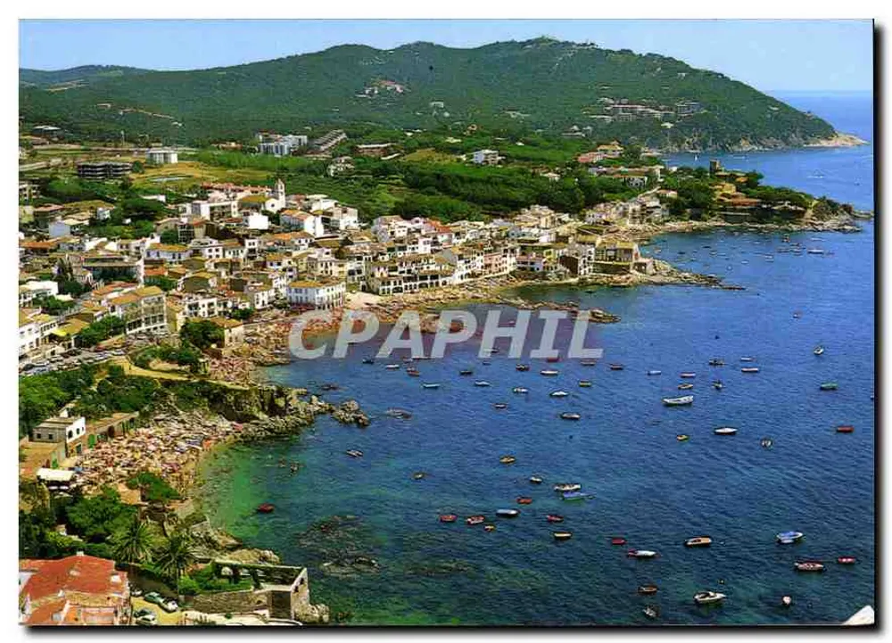 Costa Brava — vista aérea do vilarejo e da praia — editor V.C.A.T. Palarrugell - Frente