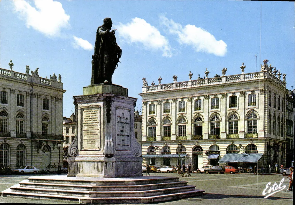 Nancy - Place Stanislas — Statue von Stanislas Leszczynski — Verlag Estel - Vorderseite