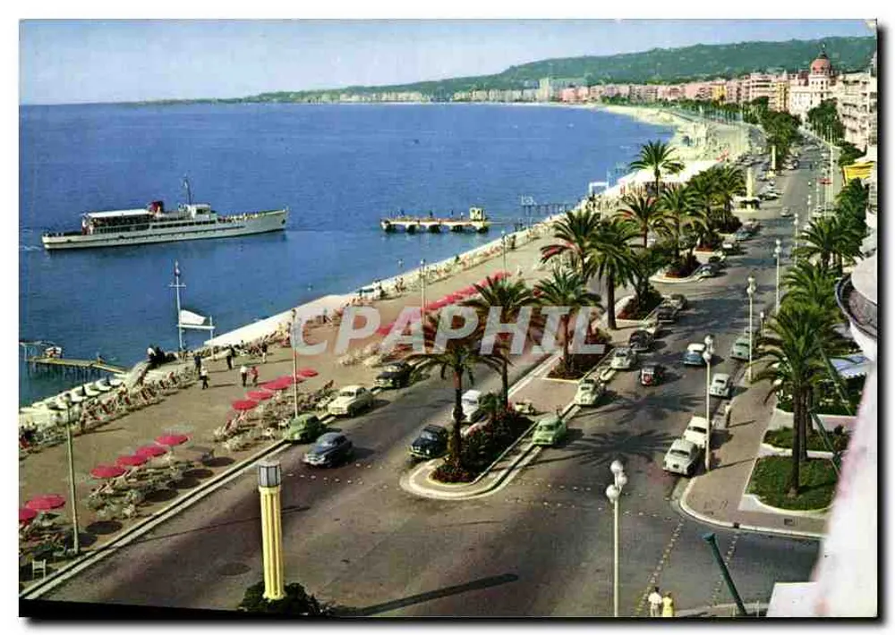 Nice — Die Promenade des Anglais (Ansicht vom Hotel Ruhl) — Éditions d'Art Montluët, n°172 - Vorderseite