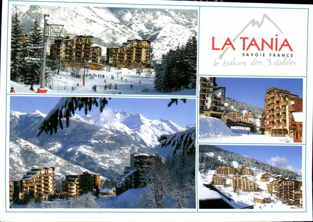 La Tania - Savoie França — o balcão das 3 vales — Éditions Revalp-Albertville - Frente