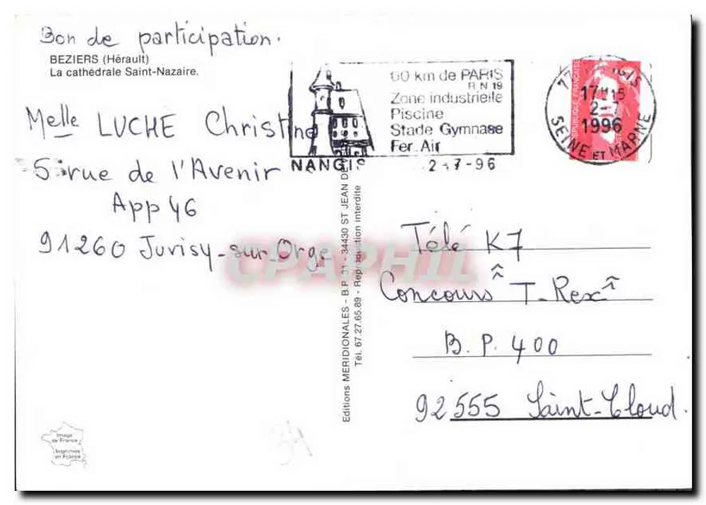 Béziers — Kathedrale Saint-Nazaire — Méridionales Editions - Rückseite
