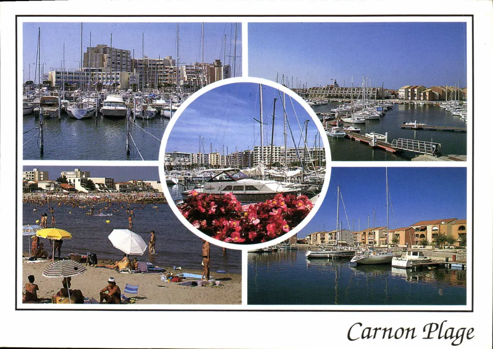 Carnon Plage — Ansicht des Hafens und der Strand — Éditions S.L.B.P. Nr. 34 - Vorderseite