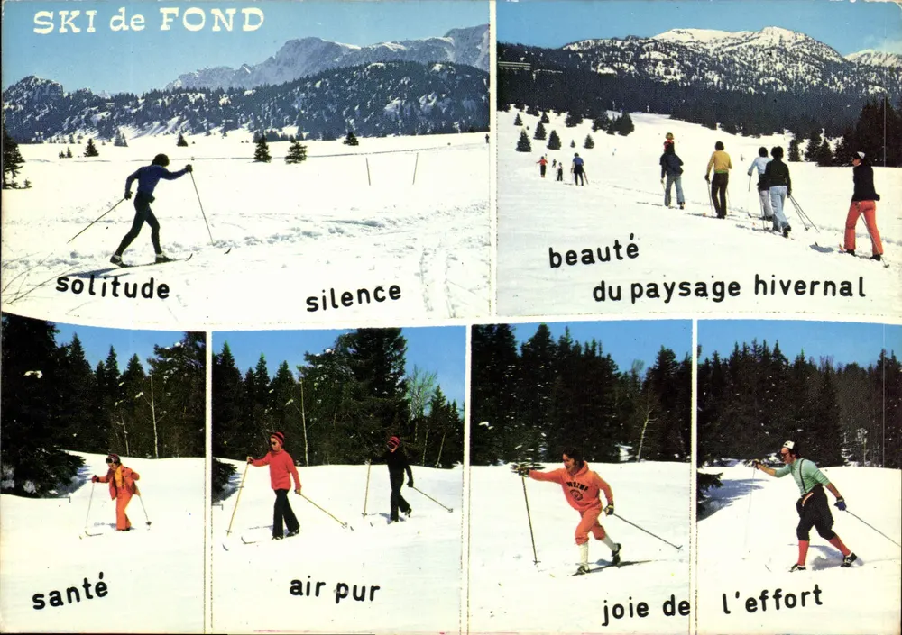 Esqui de fundo — beleza do paisagem invernal — Edições J. GALLARD - Frente
