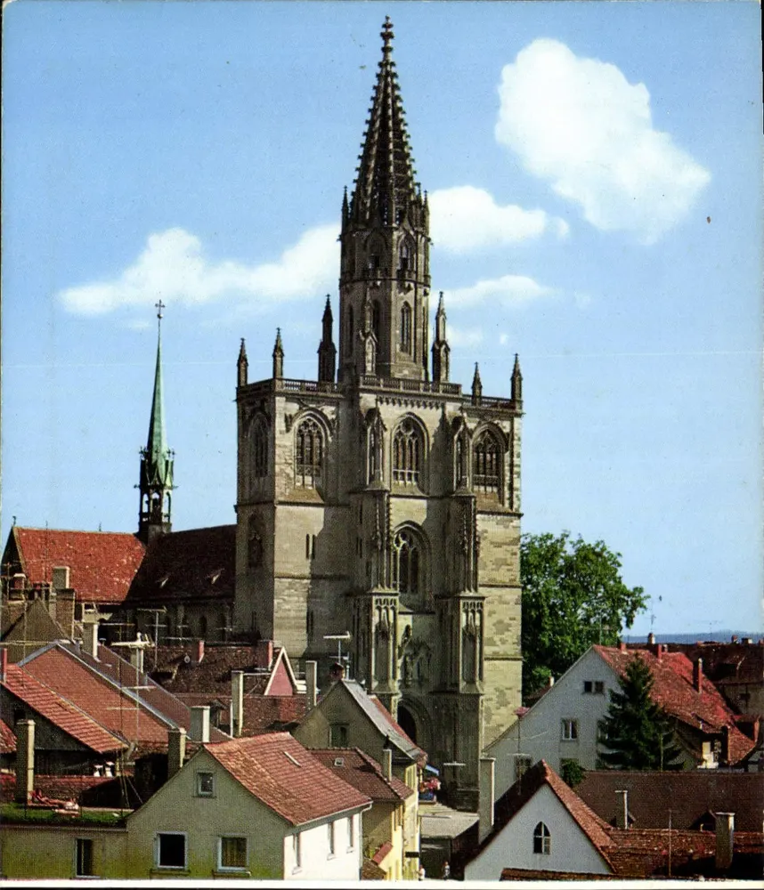 Igreja da catedral de Rottweil — vista panorâmica — Werner Verlag, Tuttlingen - Frente