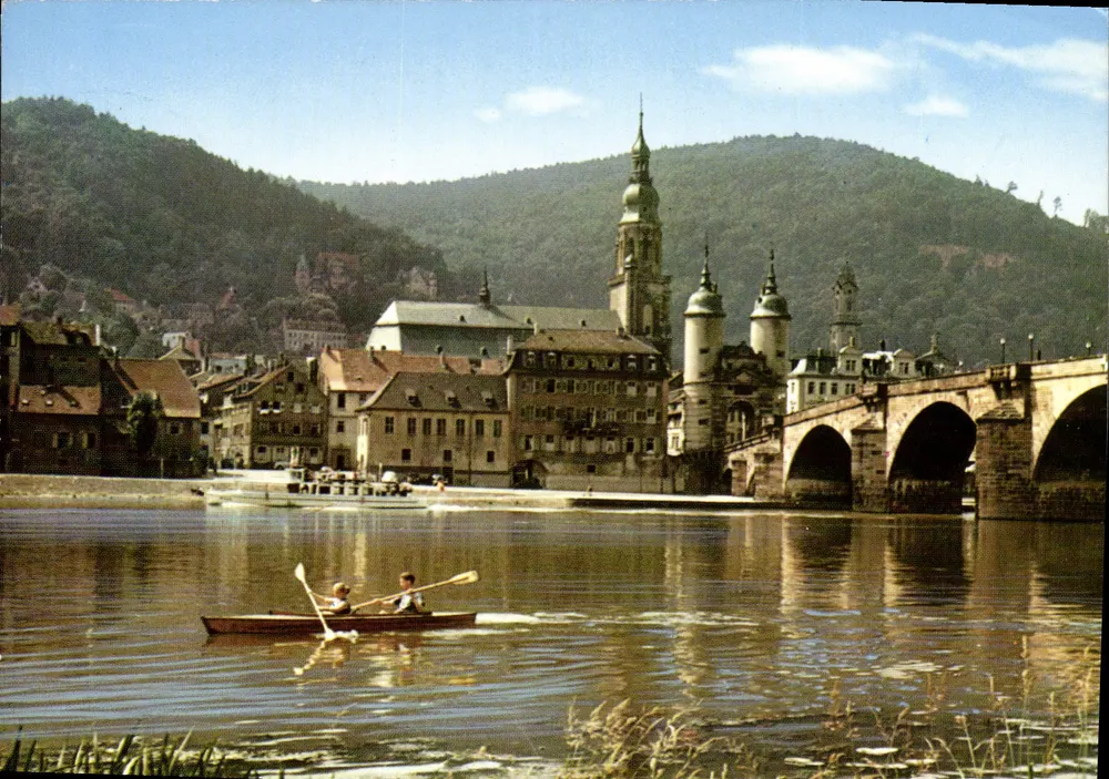 Heidelberg — Parte junto ao Neckar — Kunstverlag Edmund von König, Heidelberg, Nr. 441 - Frente