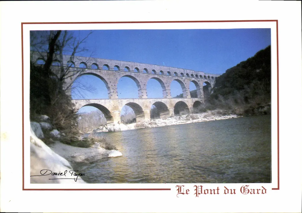 Der Pont du Gard — Römischer Brücke — Daniel Payan - Vorderseite