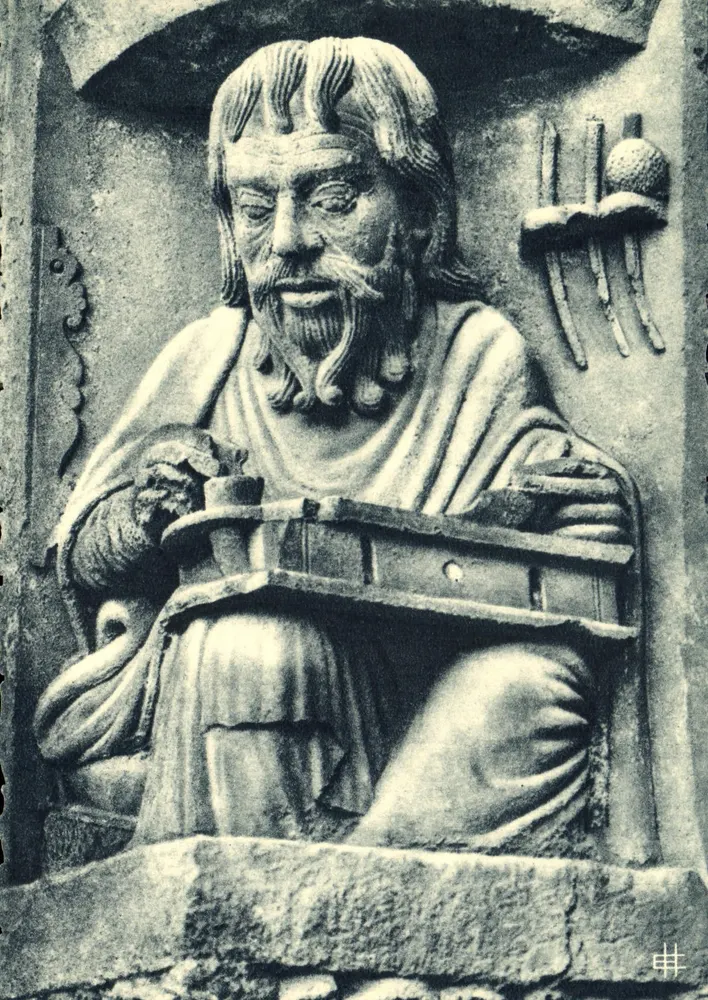 Kathedrale von Chartres — Königstor (12. Jahrhundert) — Aristoteles - Vorderseite