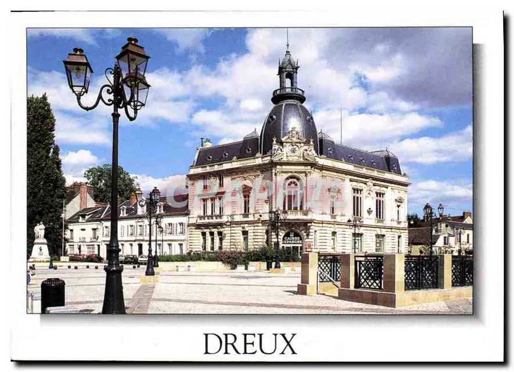 Dreux — Hotel de ville e praça — M.G. Éditions, n° 28134007 - Frente