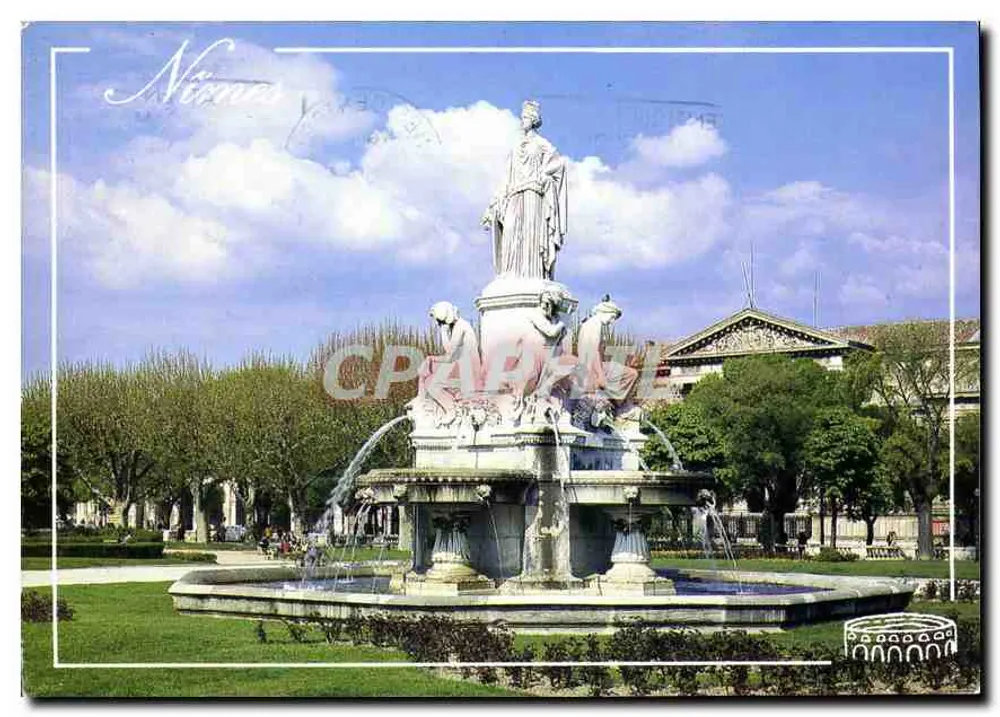 Nîmes — A fonte Pradier — Edições Le Langudé - Frente