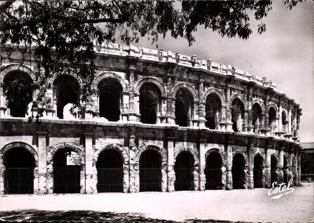 As Arênes de Nîmes — reprodução fotográfica — Estel - Frente