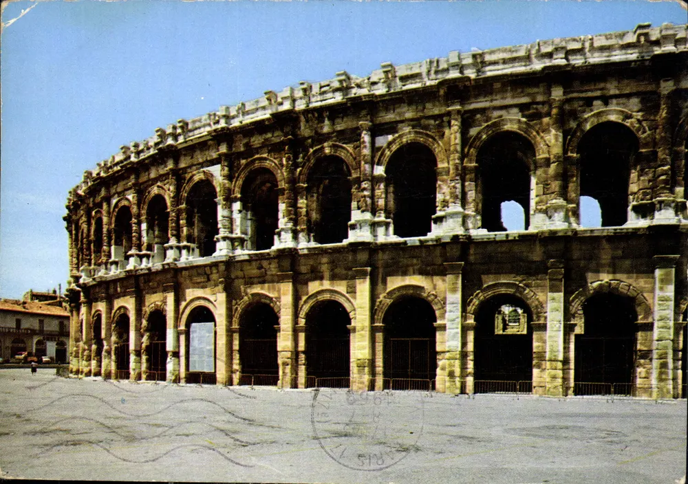 Nîmes Arenen — antikes Amphitheater — Verlag Nîmes, Serie 30 - Vorderseite