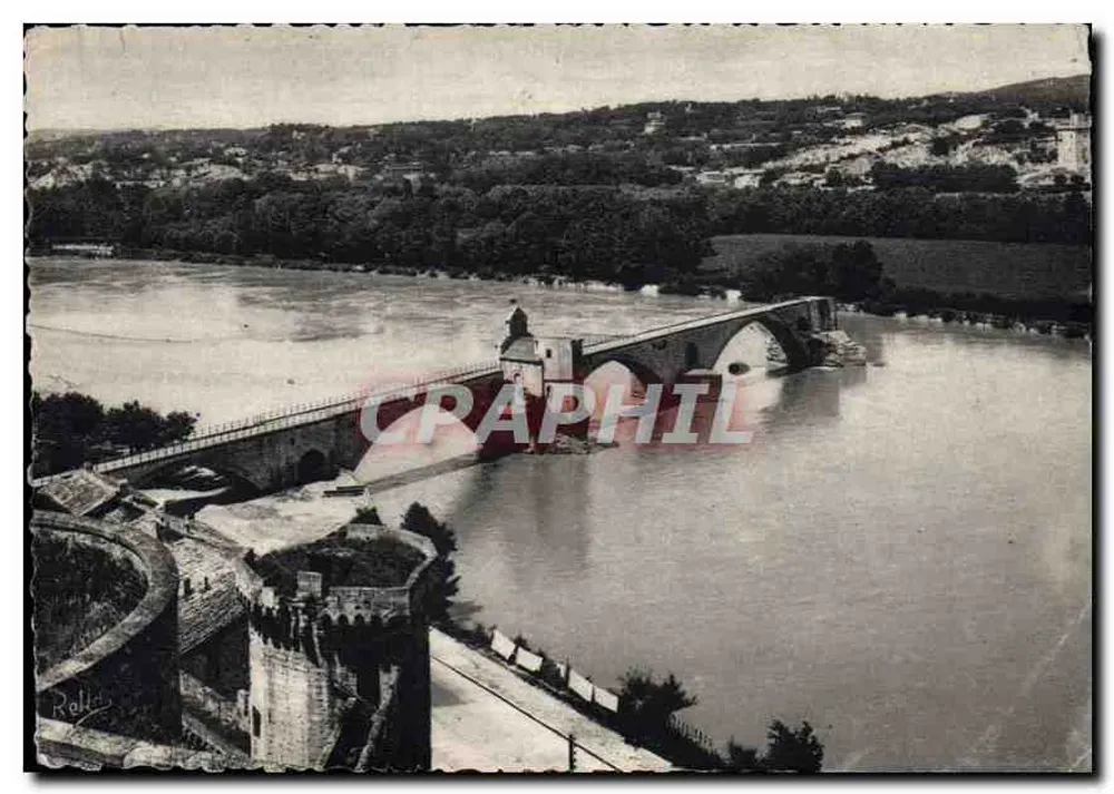 Avignon — O Ponte Saint-Bénézet chamado ponte de Avignon (século XII) — Rella - Nice - Frente