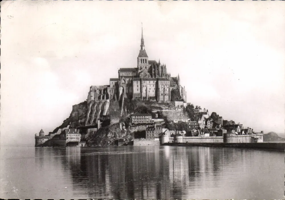 Mont Saint-Michel — Allgemeiner Blick (Südseite) — Abtei Mont Saint-Michel, Nr. 3502 - Vorderseite