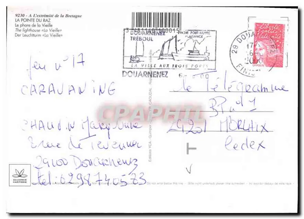Leuchtturm von Kétagne — Bretagne — Éditions Alliance Cartérie - Rückseite