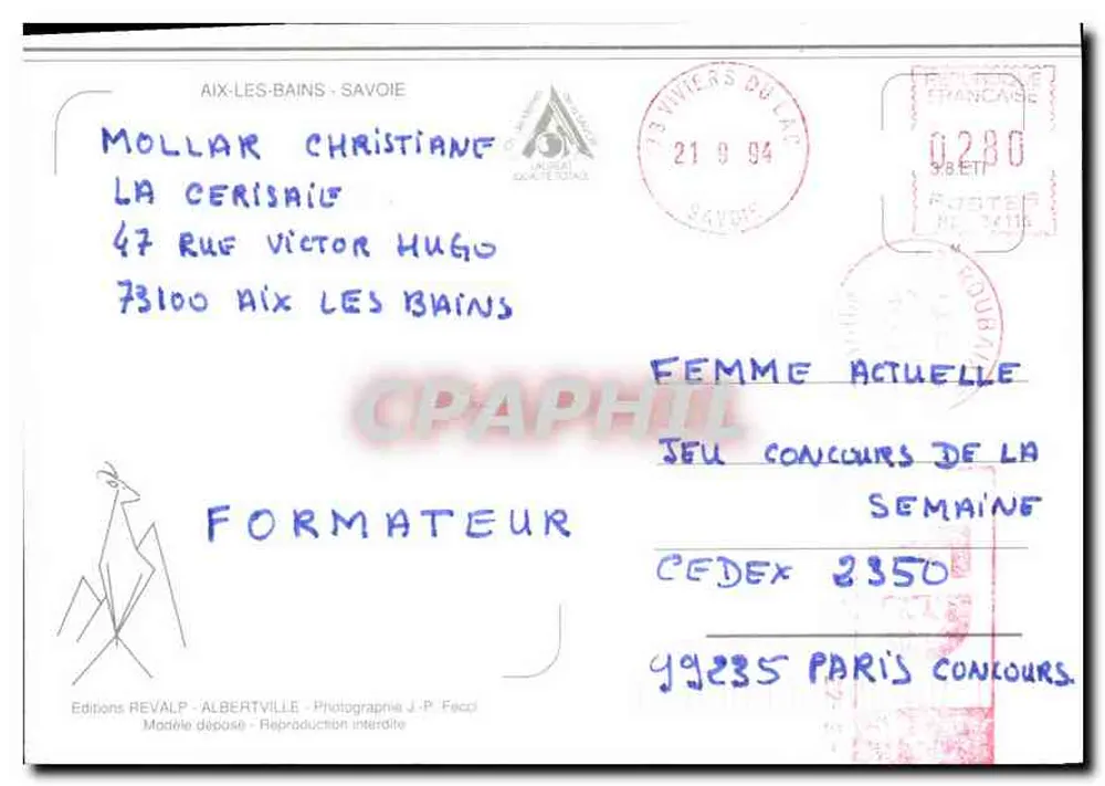 Aix-les-Bains — Os Banhos — Edições Revalp - Verso