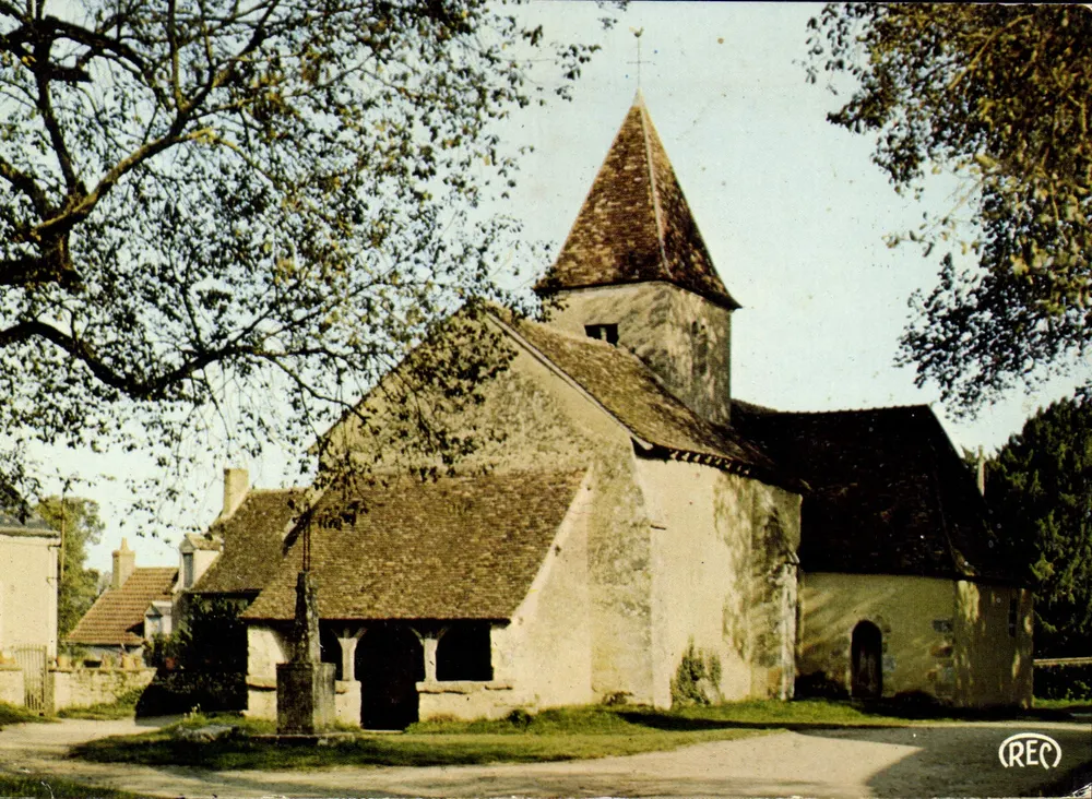 Chiesa di Nohant-Vicq — Indre — editore M. Roussel, serie 'Circuits Touristiques' - Recto