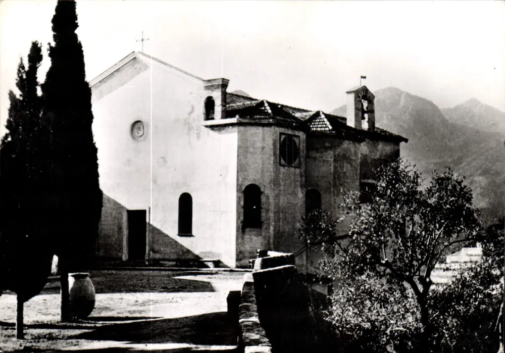 Menton (A.-M.) — N.-D. de l'Annonciade (Höhe 230 m.) — Alte Ansicht des Klosters — Procure des Missions du Levant - Vorderseite