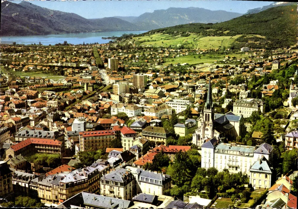 Aix-les-Bains — Die Stadt und der See Bourget — Éditions J. Cellard - Vorderseite
