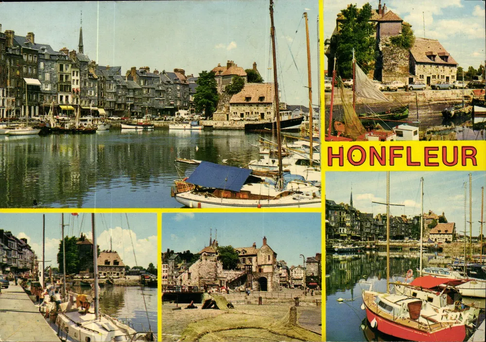 Honfleur — vista do porto e dos cais — Edições Nord-Ouest - Frente