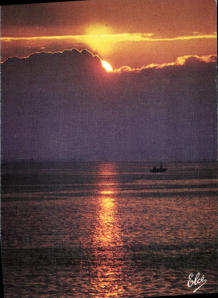 Zonsondergang — Op de Atlantische Kust — Uitgever Elcé, n° 549 - Voorkant