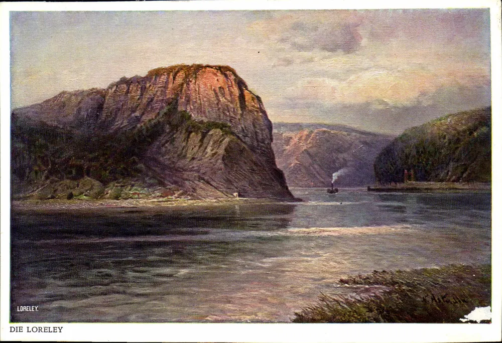 Die Lorelei — legendärer Felsen am Rhein — Verlag H. H. H. & Co. - Vorderseite
