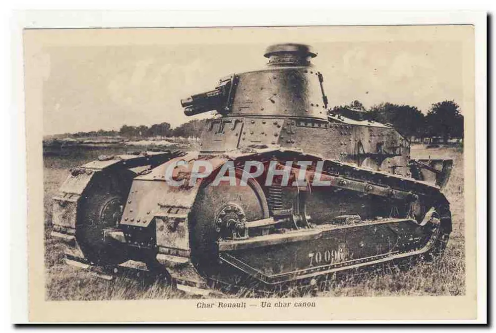 Renault-Panzer — Ein Kanonenpanzer — 70 096 - Vorderseite