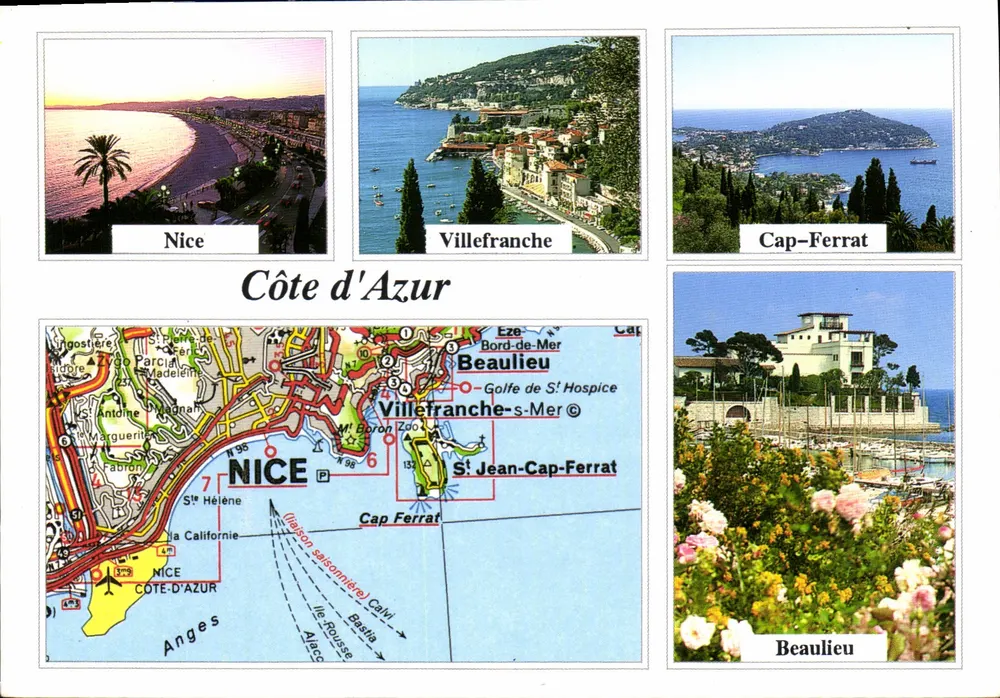 Côte d'Azur — Nice, Villefranche-sur-Mer, Cap-Ferrat, Beaulieu — Éditions S.A.I.D. - Awers