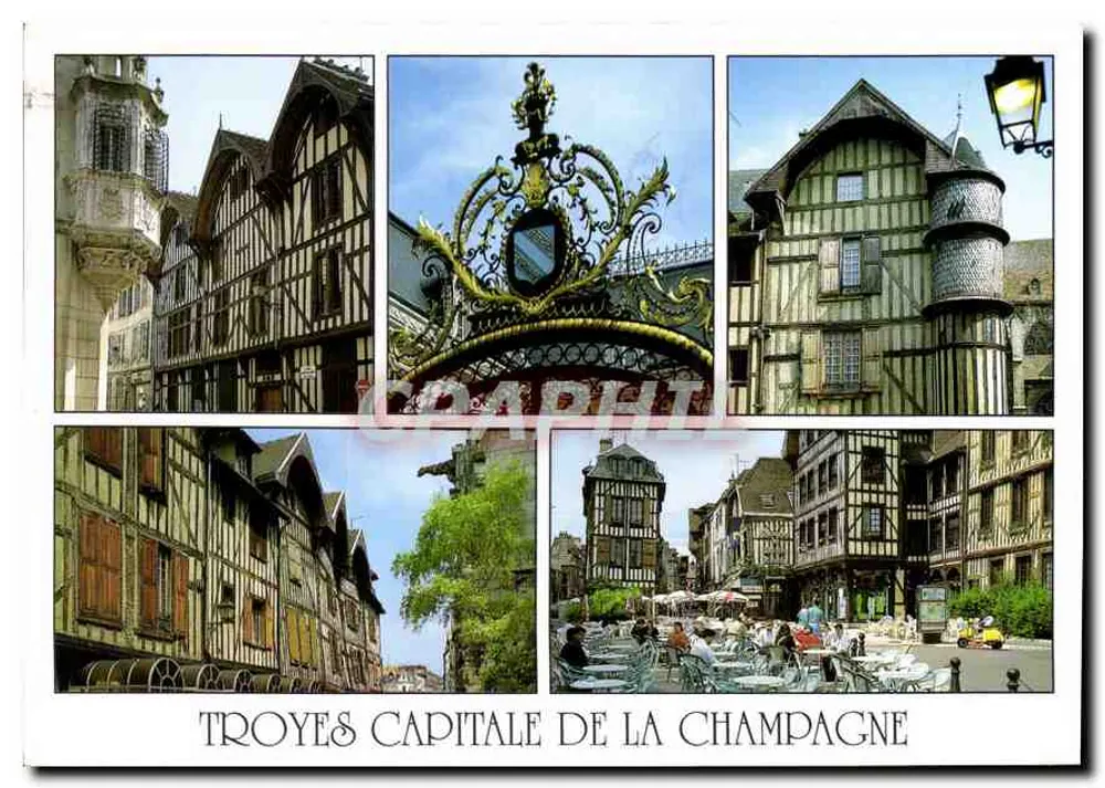 Troyes capital da Champagne — Edições Léconte, n° P.45 - Frente