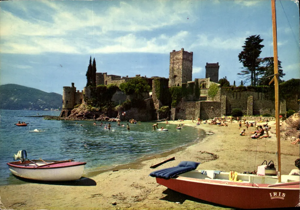 Schloss La Napoule — Strand und Boote — Mexichrome - Vorderseite
