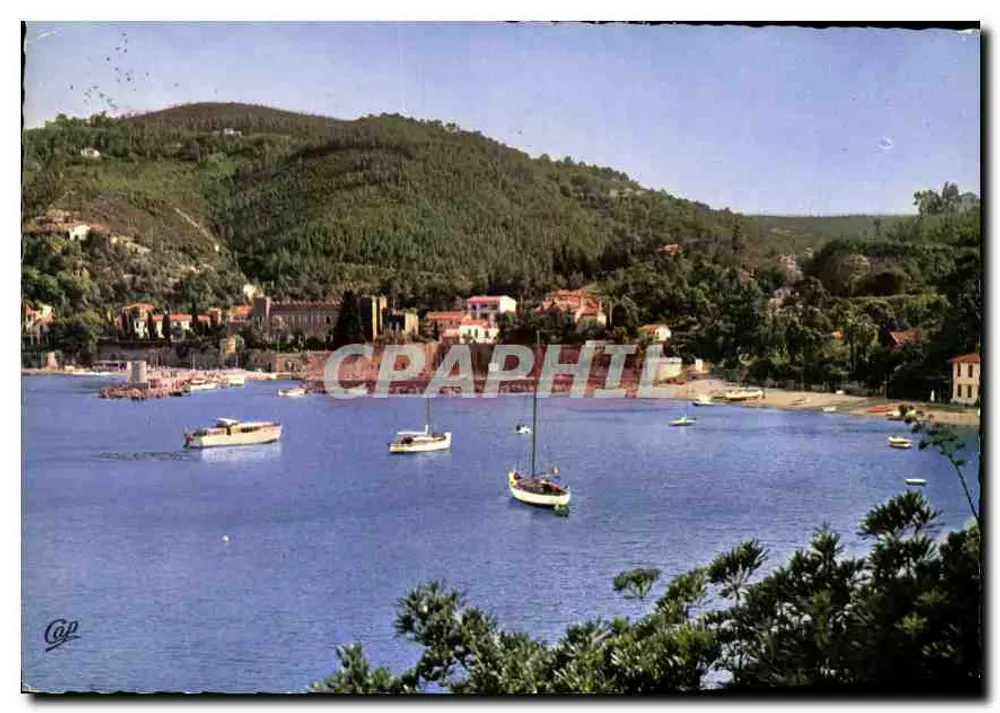 Théoule-sur-Mer — Blick auf den Hafen und den Schlossstrand — Compagnie des Arts Photomécaniques - Vorderseite