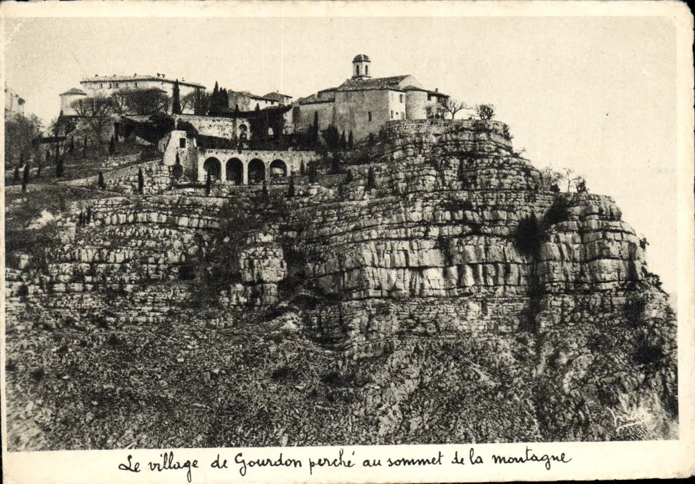 Das Dorf Gourdon, das auf dem Gipfel des Berges thront — Die Côte d'Azur, Nr. 459, Les Editions MAR - Nice - Vorderseite