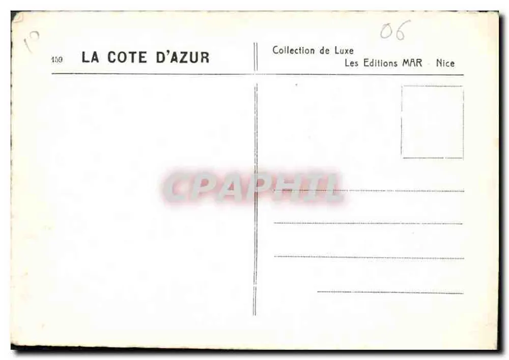 Das Dorf Gourdon, das auf dem Gipfel des Berges thront — Die Côte d'Azur, Nr. 459, Les Editions MAR - Nice - Rückseite