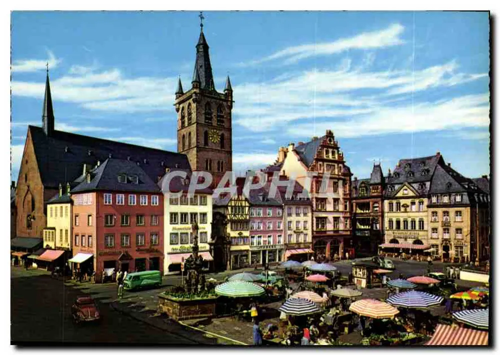 Hauptmarkt mit Petrusbrunnen und St. Gangolph — 705/6 - Vorderseite