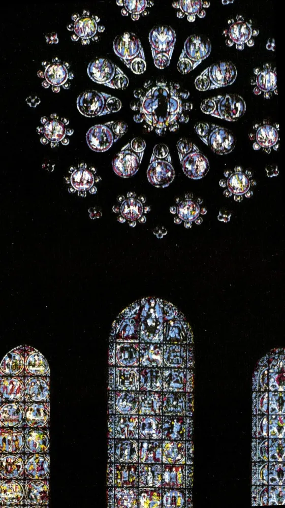 Chartreser Kathedrale — Die Prestigeträchtigen Glasmalereien des 12. Jahrhunderts — Druckerei M. Lescluer et Fils, Lyon - Vorderseite